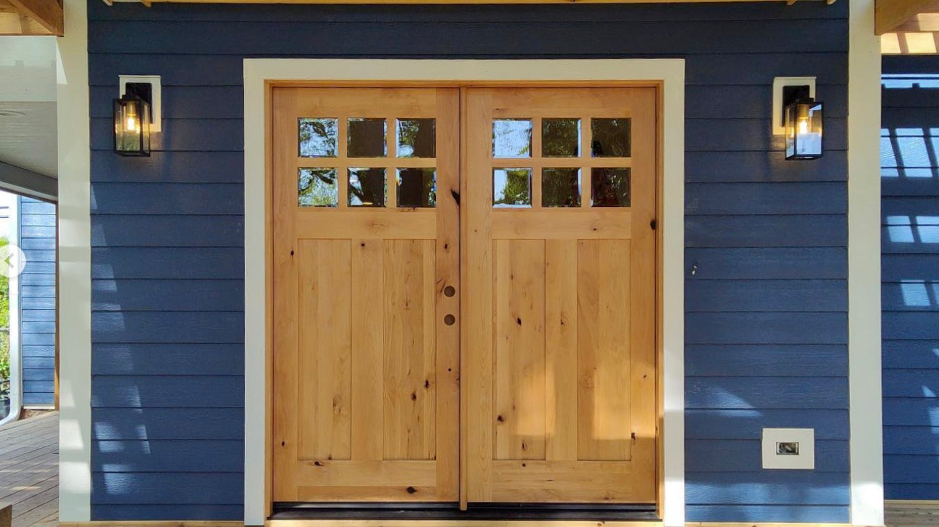 Spanish Mediterranean Speakeasy Door with Iron Grille and Arch top