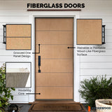 SUMMIT Modern Fiberglass Exterior Door