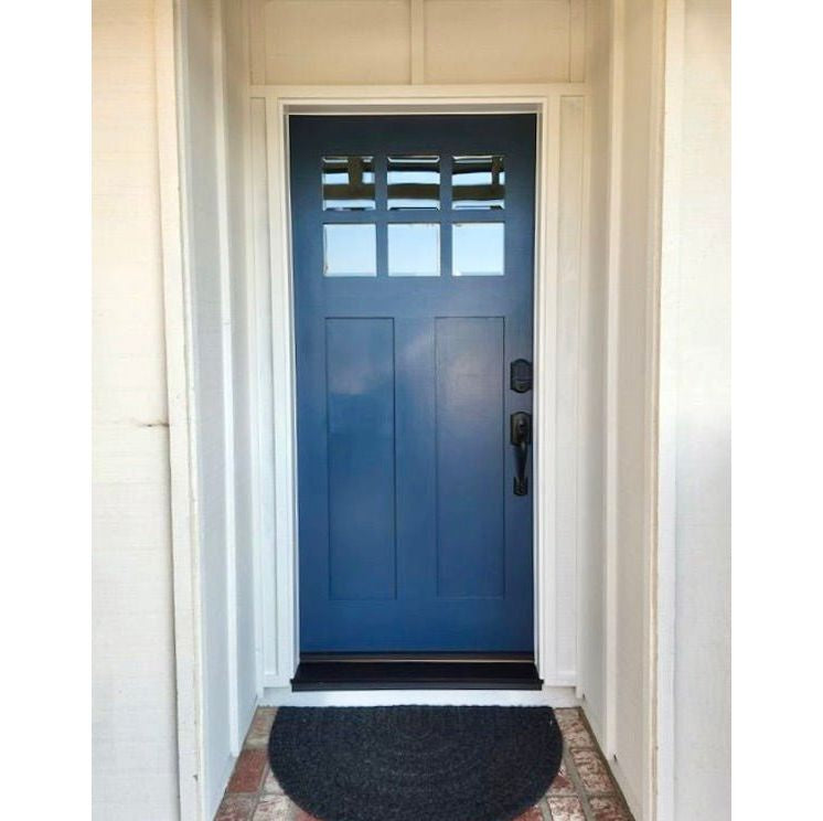 Craftsman Douglas Fir 6 Lite Clear Glass Exterior Door - Krosswood