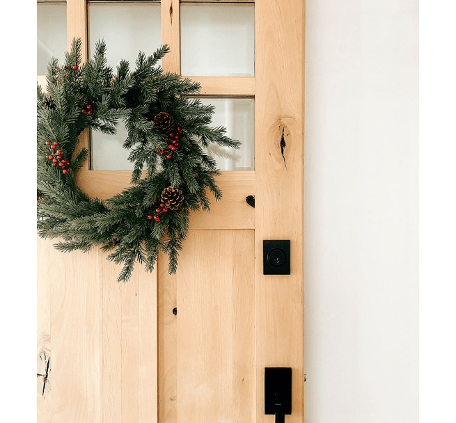 Craftsman Knotty Alder 6 Lite Clear Glass Exterior Door - Krosswood