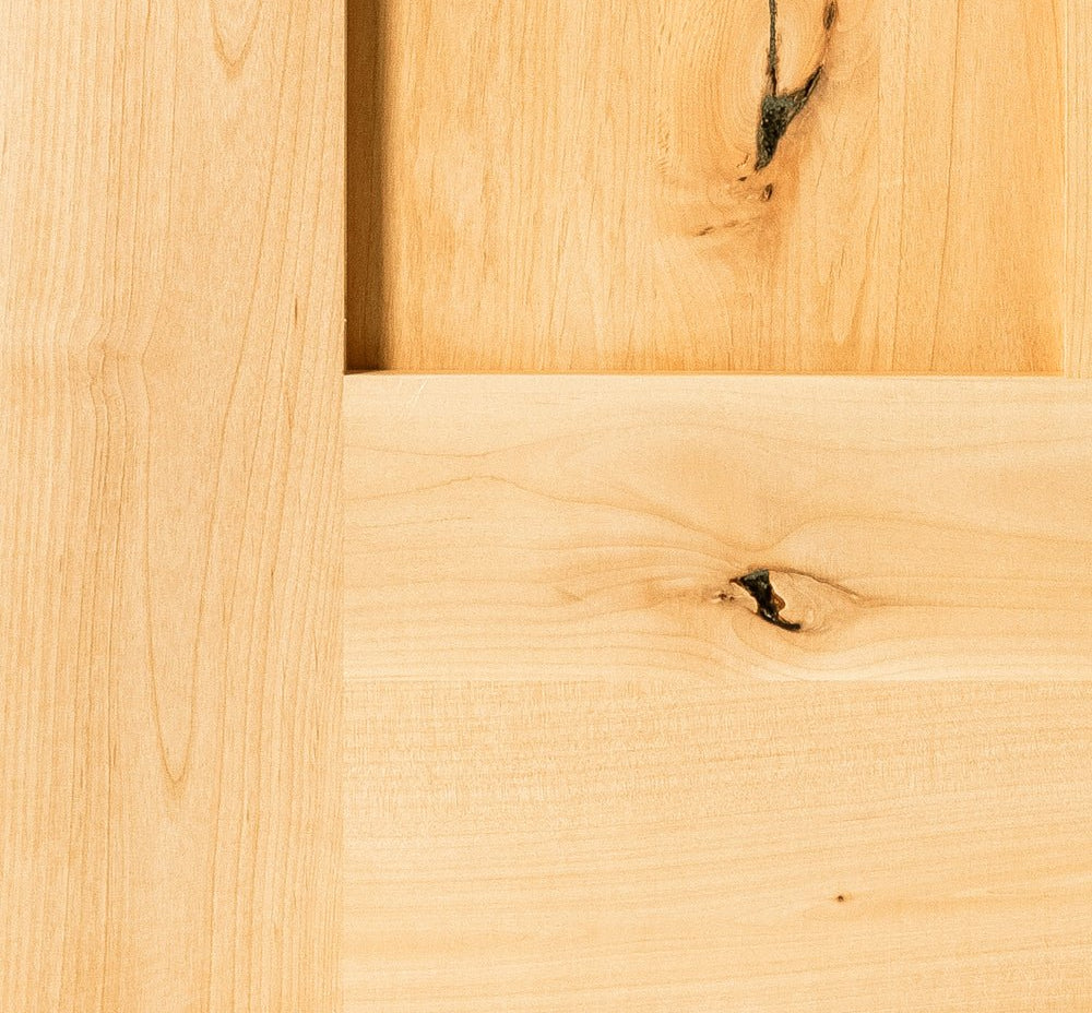 Craftsman Knotty Alder 6 Lite Clear Glass Exterior Door - Krosswood