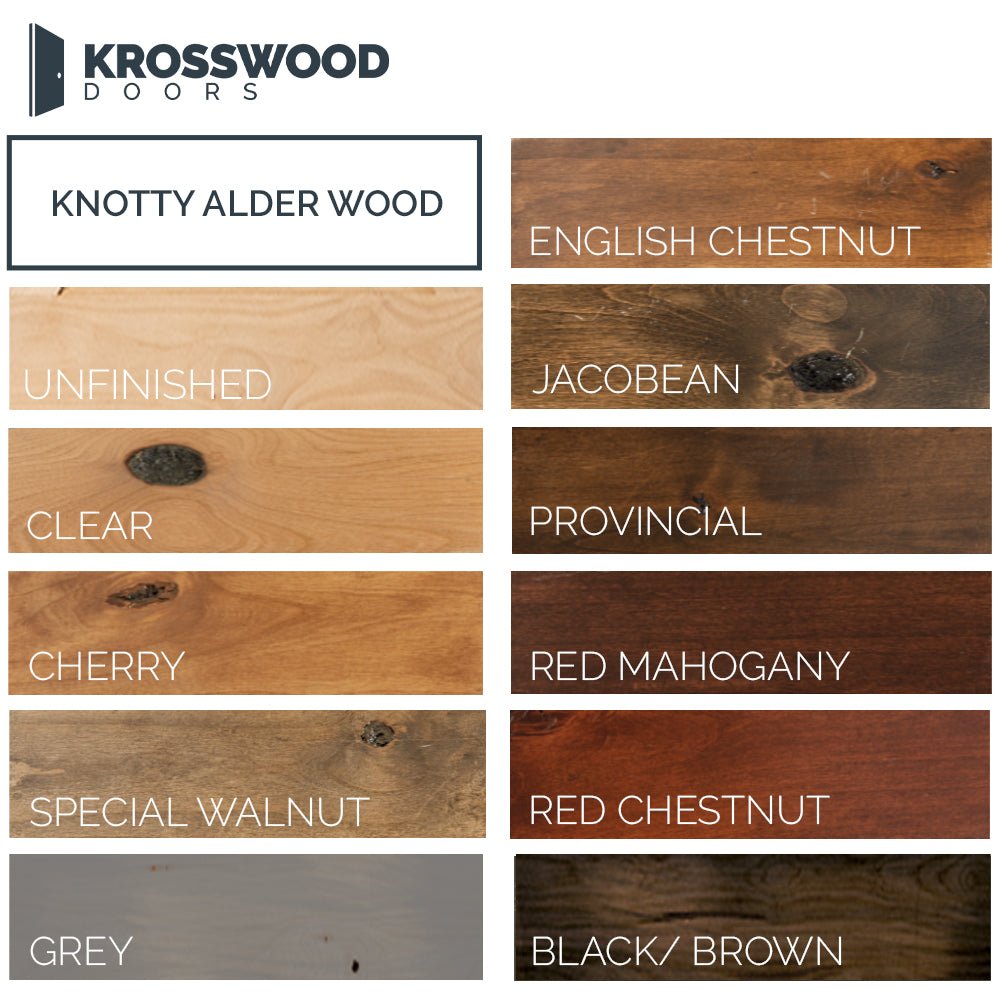 Craftsman Knotty Alder 6 Lite Glass Exterior Door with Dentil Shelf - Krosswood