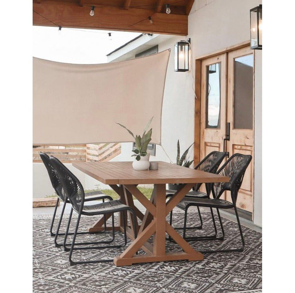 Farmhouse Knotty Alder Half Clear Glass Exterior Double Door - Krosswood