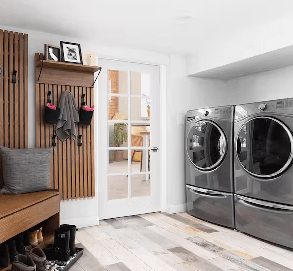 French 10 Lite Clear Glass MDF Interior Door - Krosswood