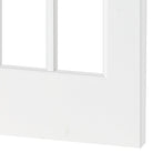 French 10 Lite Clear Glass MDF Interior Door - Krosswood