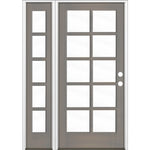 French Douglas Fir 10 Lite Clear Glass Exterior Door - Krosswood
