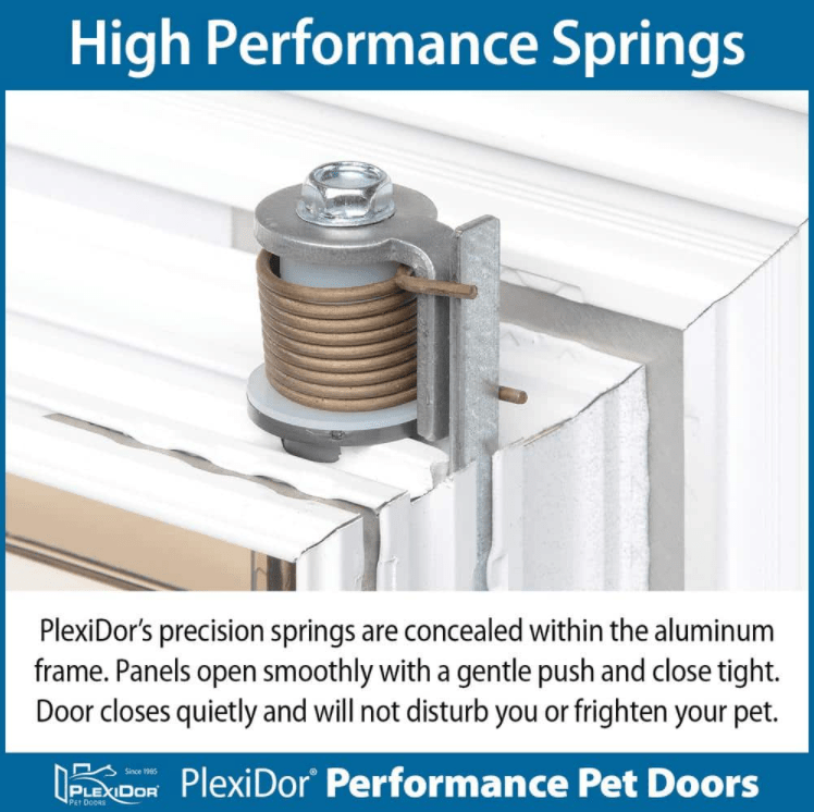 Knotty Alder 9-Lite Clear Glass Exterior Door with Large Dog Door - Krosswood