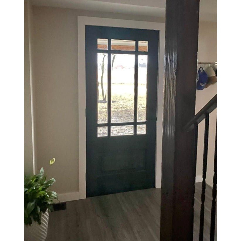 Modern Farmhouse Douglas Fir 9 Lite Glass Exterior Door - Krosswood