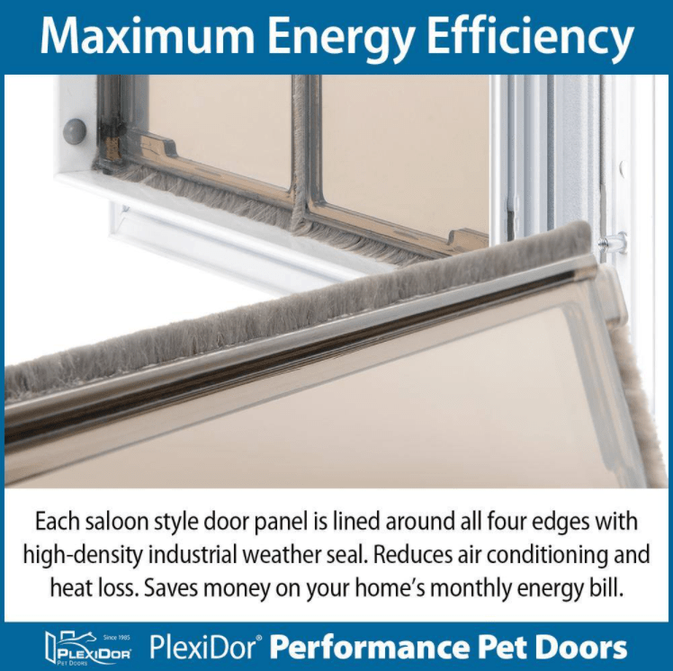 Modern Farmhouse Knotty Alder Clear Glass Door with Dog Door - Krosswood