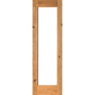 Modern Knotty Alder Full Lite Clear Glass Interior Door - Krosswood
