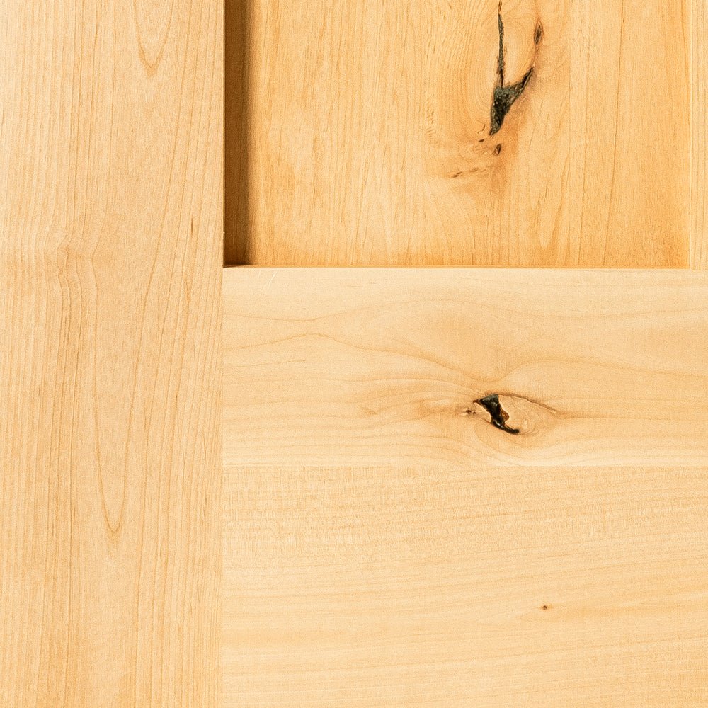 Modern Knotty Alder Full Lite Clear Glass Interior Door - Krosswood