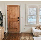 Rustic Farmhouse Knotty Alder Square Top Exterior Door - Krosswood