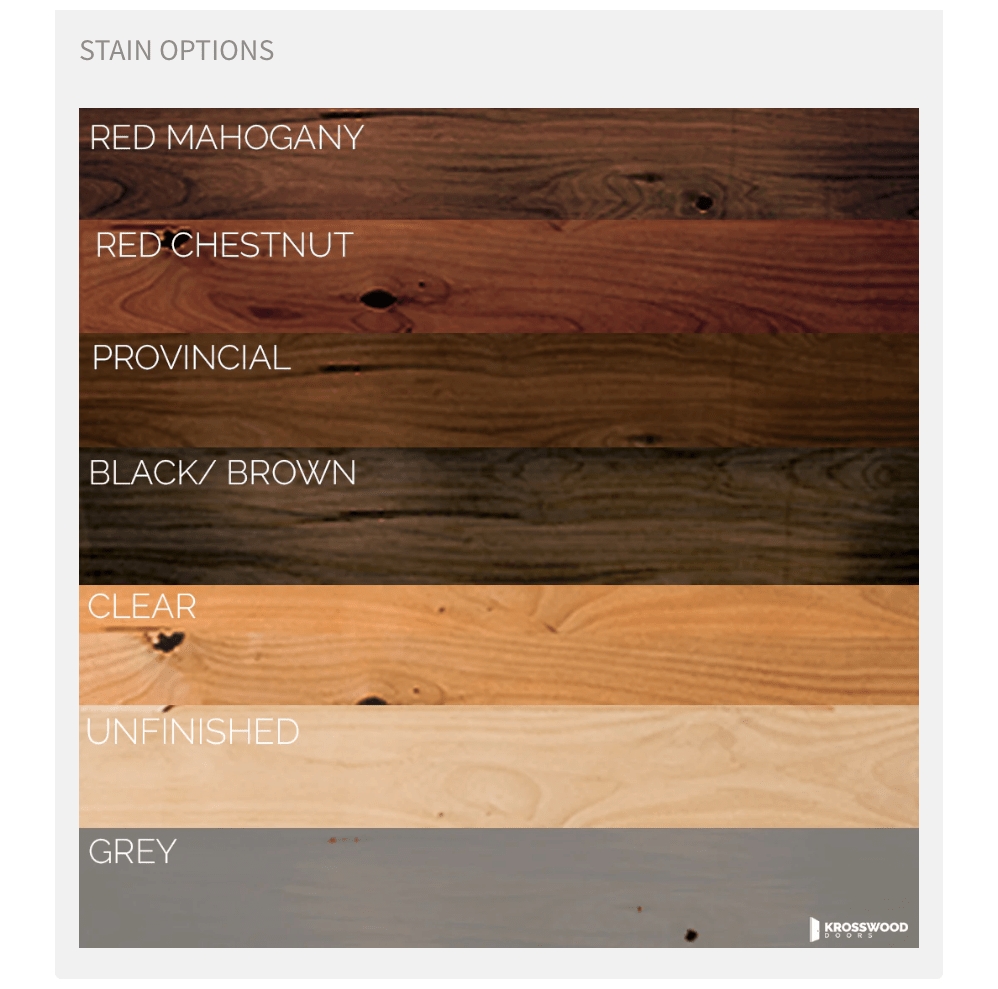 Rustic Knotty Alder Arch Top Exterior Double Door - Krosswood