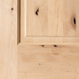 Rustic Knotty Alder Square Top Bi-Fold Interior Door - Krosswood