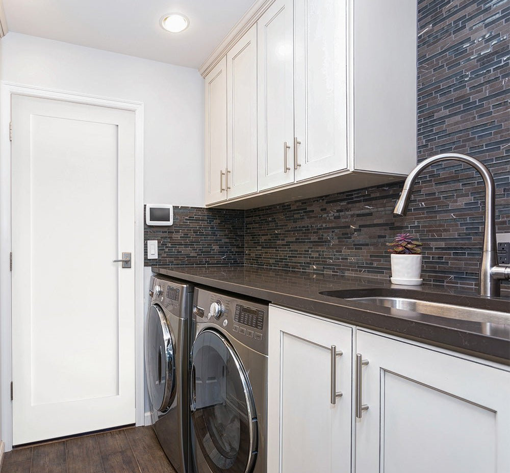 Shaker 1 Panel Primed MDF Interior Door - Krosswood