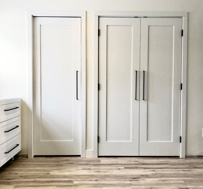 Shaker 1 Panel Primed MDF Interior Door - Krosswood