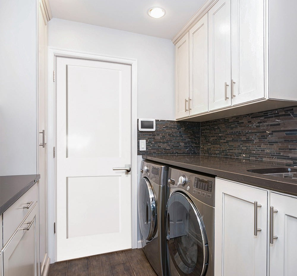 Shaker 2 Panel Primed MDF Interior Door - Krosswood