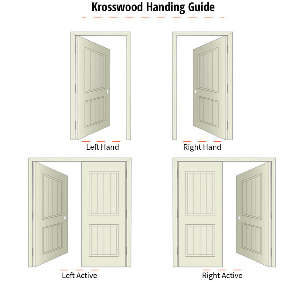 Shaker Full Lite Clear Glass Window MDF Interior Door - Krosswood