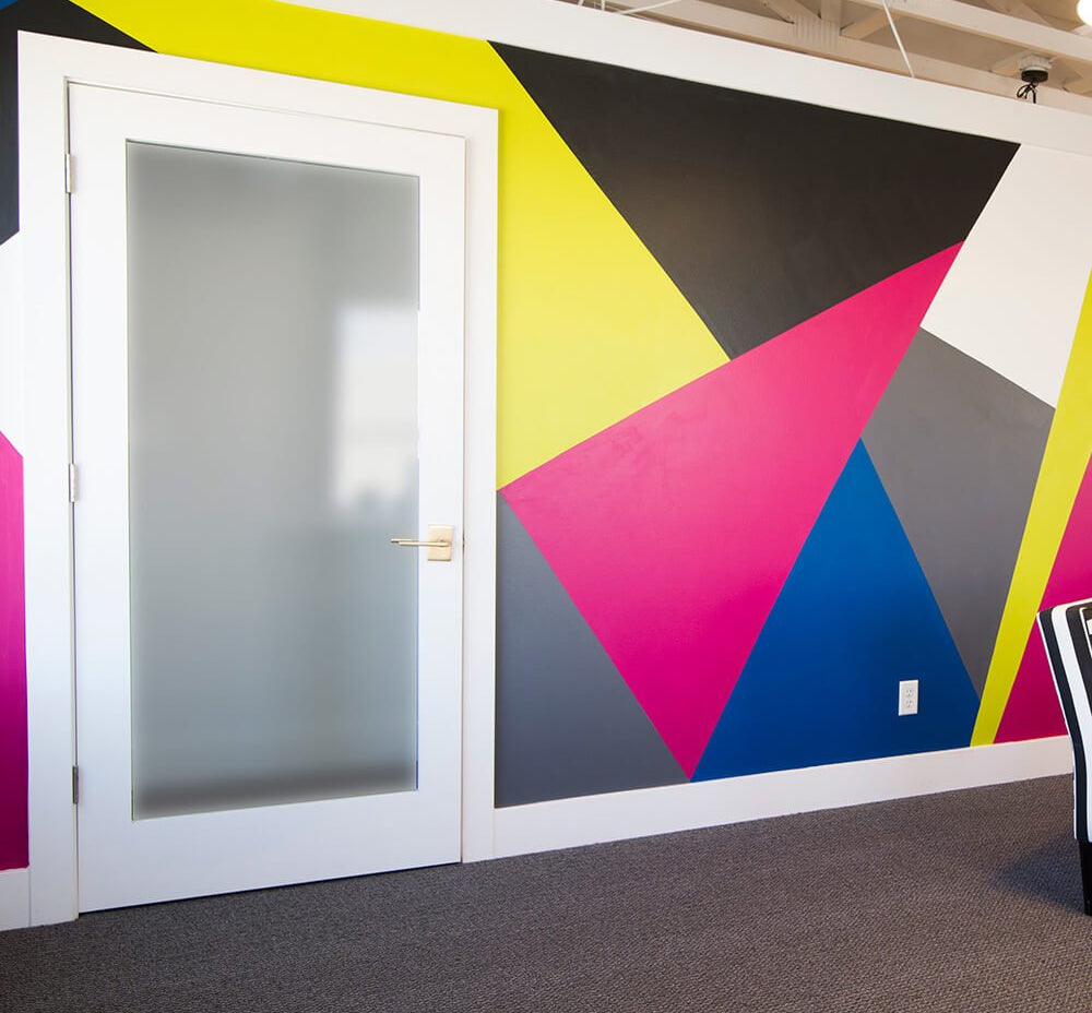 Shaker Full Lite Satin Glass MDF Interior Door - Krosswood