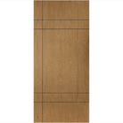SUMMIT Modern Fiberglass Exterior Door - Krosswood