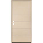 TETON Modern Fiberglass Exterior Door - Krosswood