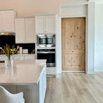 Knotty Alder Wood 2 Panel Square Top Interior Door