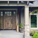Craftsman Knotty Alder 6 Lite Clear Glass Exterior Door