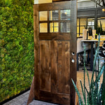 Craftsman Knotty Alder 6 Lite Clear Glass Exterior Door