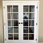French 10 Lite Glass Solid Core MDF Interior Double Door