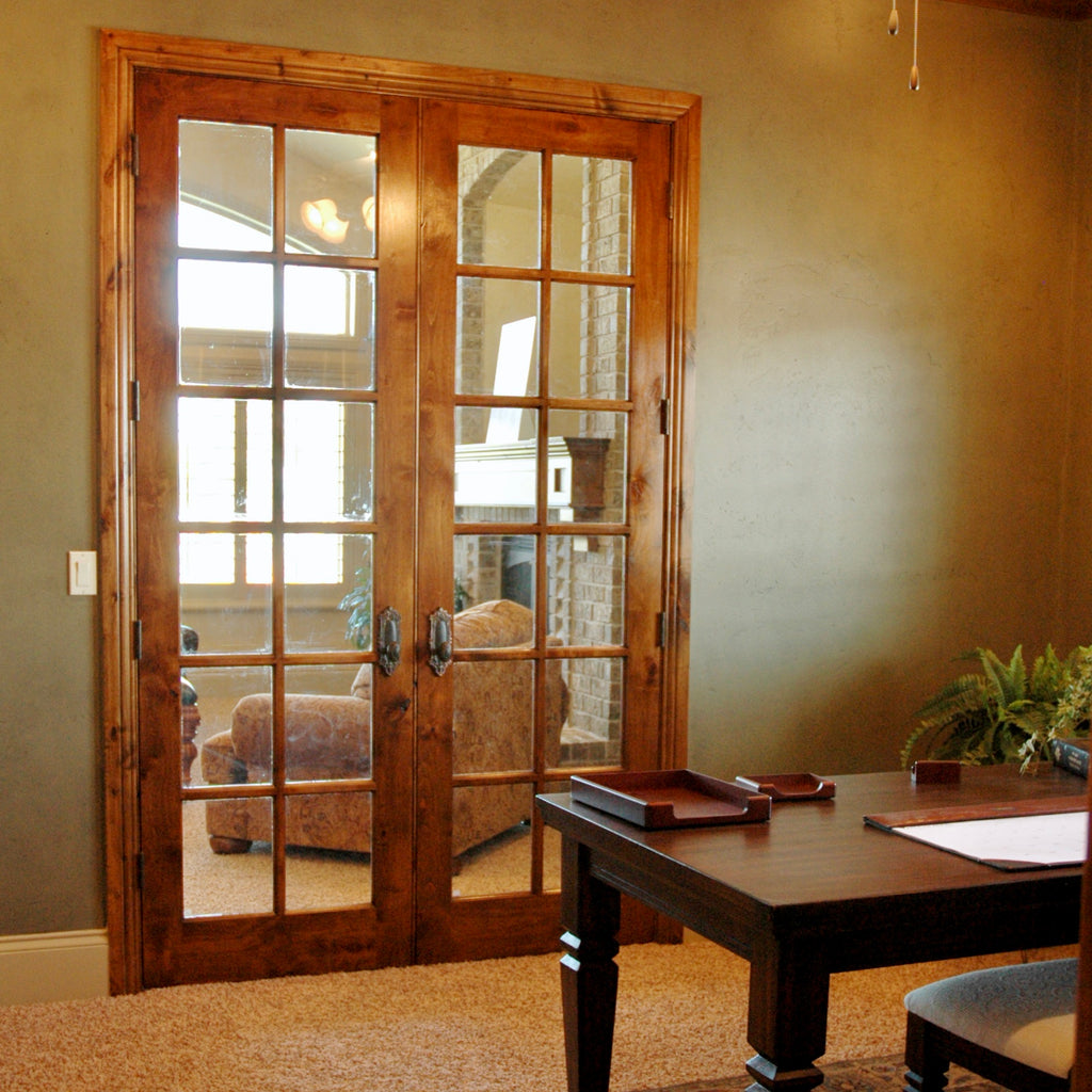 Wooden Interior Double French Doors