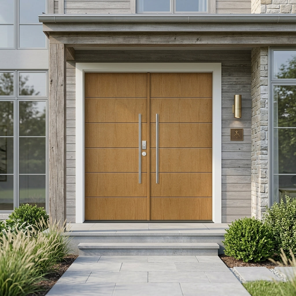 TETON Faux Pivot Fiberglass Double Door | Krosswood – Krosswood Doors