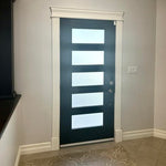ASCEND Modern 5 Lite Frosted Fiberglass Front Door