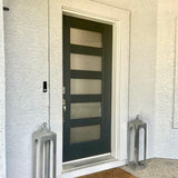 ASCEND Modern 5 Lite Frosted Fiberglass Front Door