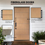 TETON Modern Fiberglass Exterior Door