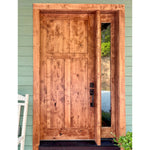 Craftsman Knotty Alder 3 Panel Exterior Door