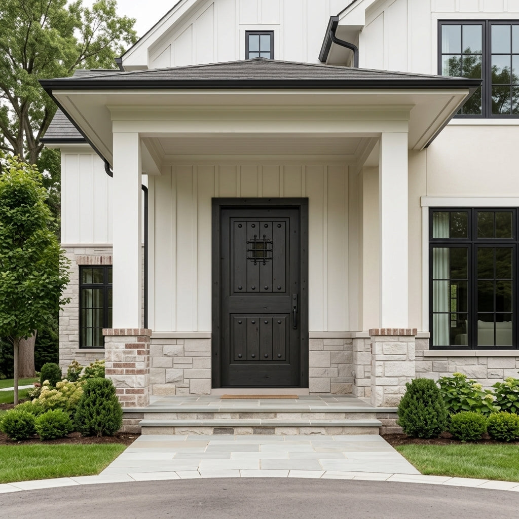 Mediterranean Knotty Alder Speakeasy Door | Krosswood Doors