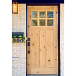 Craftsman Knotty Alder 6 Lite Clear Glass Exterior Door