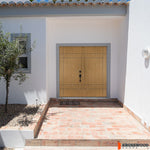 SUMMIT Contemporary Fiberglass Exterior Double Door