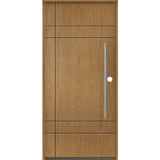 SUMMIT Faux Pivot Modern Fiberglass Front Door