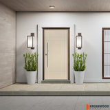 SUMMIT Faux Pivot Modern Fiberglass Front Door