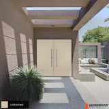 SUMMIT Faux Pivot Modern Fiberglass Front Double Door