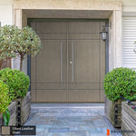 SUMMIT Faux Pivot Modern Fiberglass Front Double Door
