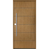 TETON Faux Pivot Modern Fiberglass Front Door