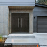 TETON Faux Pivot Modern Fiberglass Front Double Door