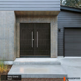 TETON Faux Pivot Modern Fiberglass Front Double Door