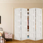 Shaker Bi-Fold 5 Panel MDF Interior Double Door