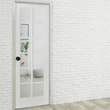 Porte intérieure en MDF en verre transparent 12 carreaux French