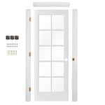 French 10 Lite Clear Glass Window MDF Interior Door