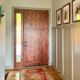 Craftsman Knotty Alder 3 Panel Exterior Door