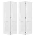 Shaker Bi-Fold 2 Panel MDF Interior Double Door